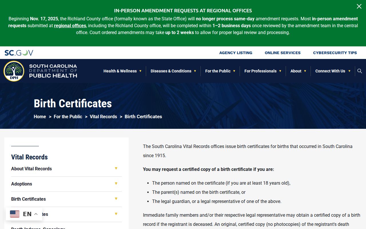 Simpsonville residents directory South Carolina vital records access